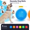 Squeezing Dog Toy Ball, a small dog teeth grinding toy, free of bisphenol A, non-toxic, spiky medium size, large and