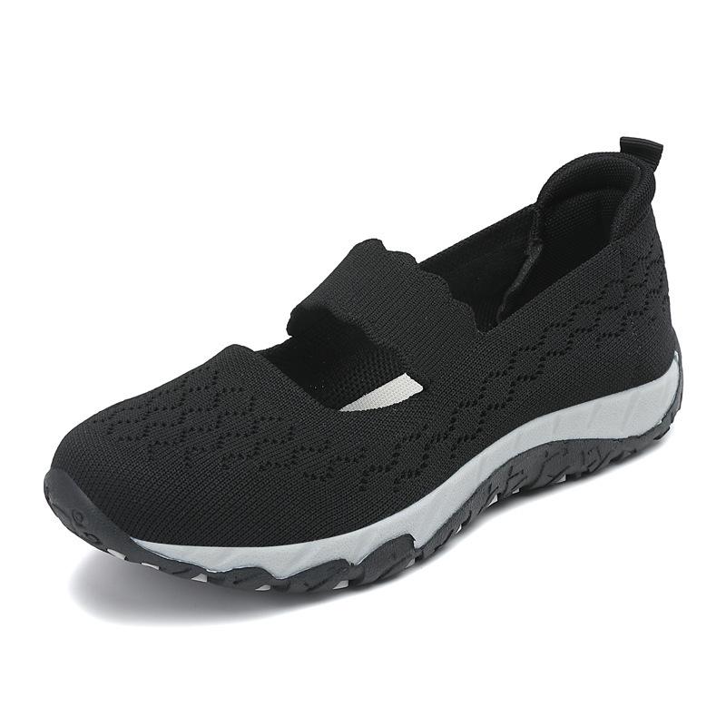 

Обувь для мам Летняя женская обувь Дышащая прогулочная обувь Повседневная обувь на липучках Женская прямая трансляция 42 чёрный