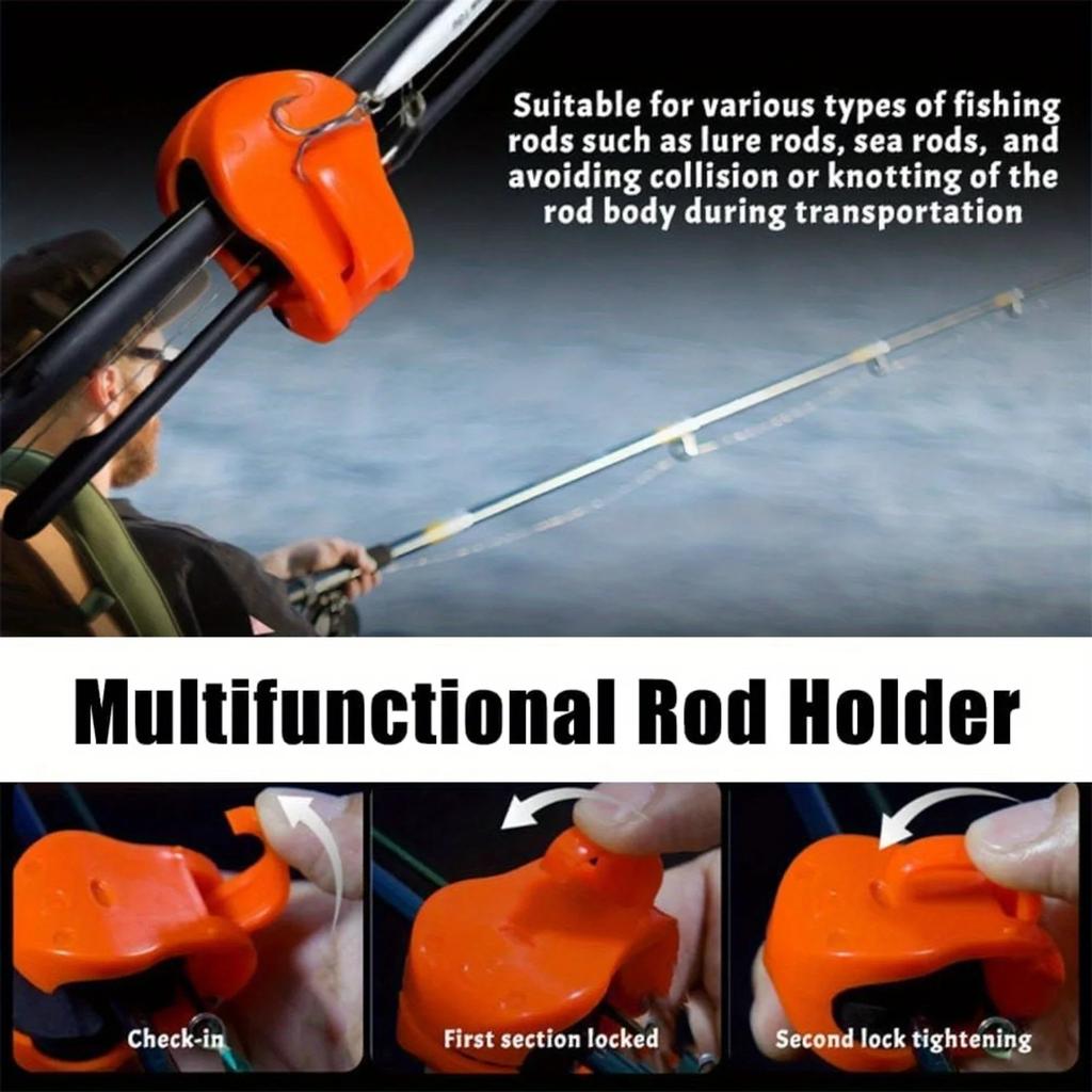 Fishing Rod Holder, Pole Belt, Fastener, Suspenders, Strap, Elastic Cable, Fishing Rod Storage Tool, Tackle Box Accessories
