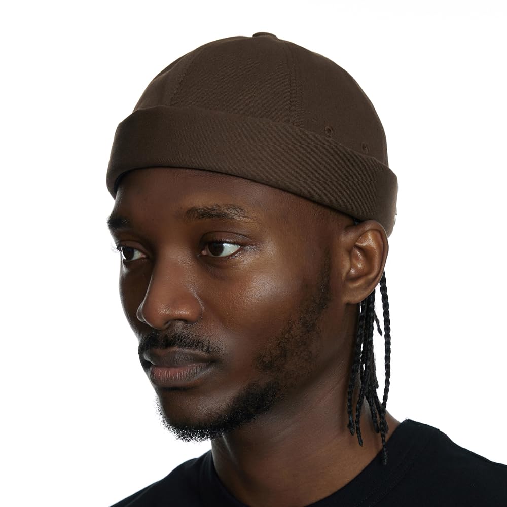 

Очень большой размер XXL без полей с большой головой, прошитая вручную стальная этикетка, регулируемая, простая, унисекс, размер плюс, корейская, XL, кепка для часов [UNDERCONTROL] (коричневый)