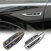 Car Badge Side Fender Leaf Board Decor Body Reflective Stickers For Mustang Focus Mondeo Kuga Ecosport Fiesta Fusion Ghia