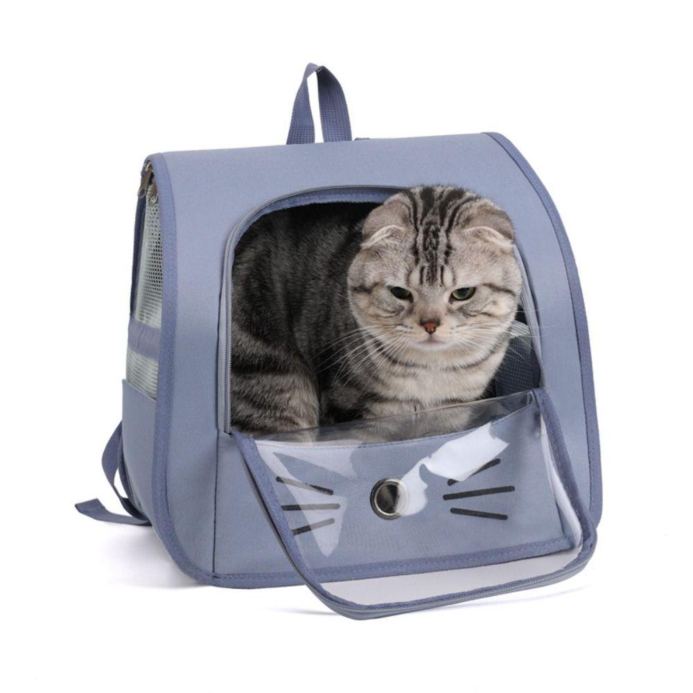 Foldable Cat Backpack Bag Large Capacity Pet Dog Backpack Cat Carrier Bag Travel Outdoor