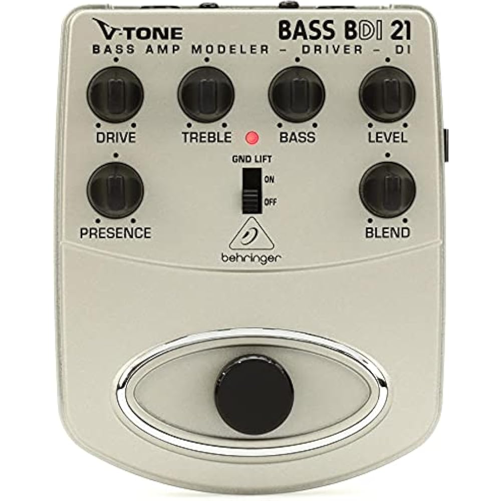 Behringer Bass Effector Preamp Direct Box V-TONE BASS DRIVER DI BDI21