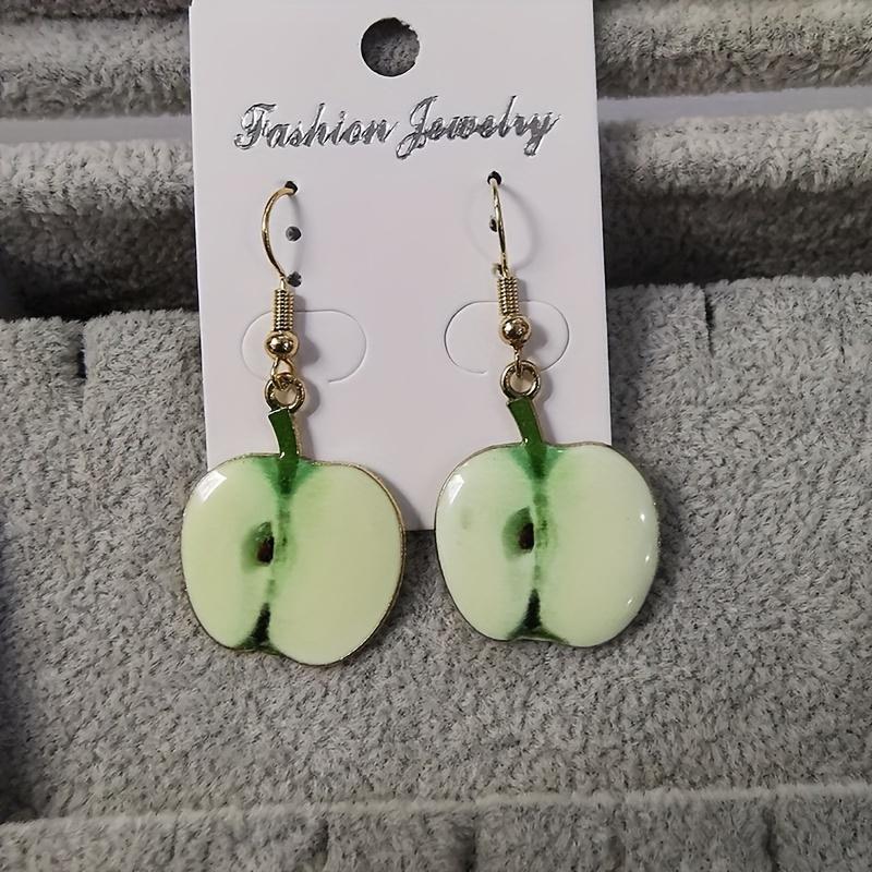 Süße Kreative Imitation Obst Hängende Ohrringe für Damen Mädchen Weiblich Acryl Wassermelone Ohrring Tomate Kiwi Orange Schmuck