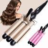 110V-220VKorean-style Egg Roll Hair Stick Water Ripple Wave Bubble Noodle Egg Roll Stick Lazy Curling Artifact Large Roll Splint
