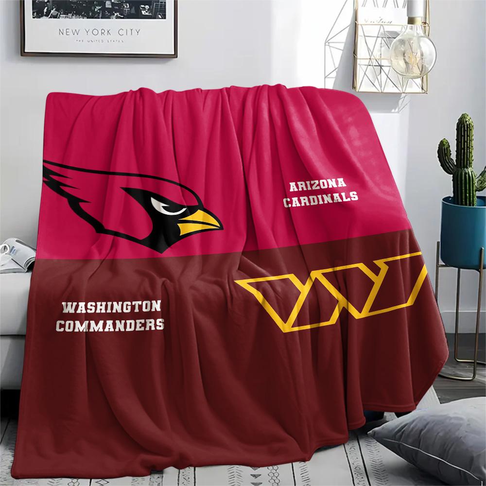 Arizona Cardinals Print Flannel Blanket, High quality Comfortable for All Seasons, Home Decor, Warmth and Comfort, Perfect for Christmas Gifts