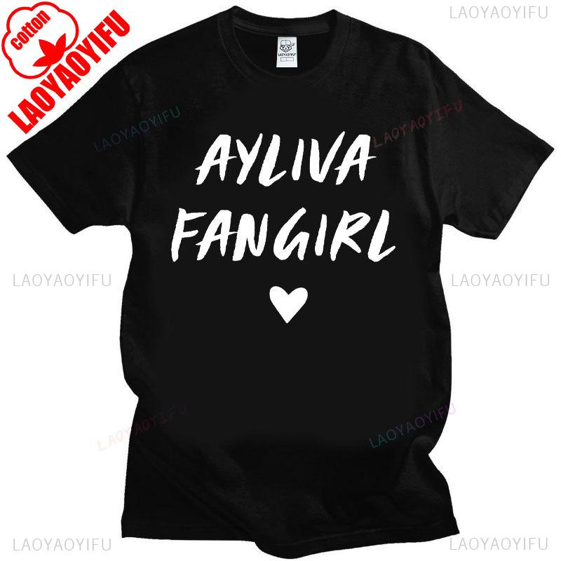 Ayliva Cute Girl T-Shirt Fashion Hipster Tee-Shirts Cotton Short Sleeves Vintage Streetwear Tops Summer O-Neck Unisex Camisetas