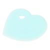 Heart Shape Silicone Baking Spatula Bowl Dough Bread Cookie Pizza Butter Scraper Sky blue