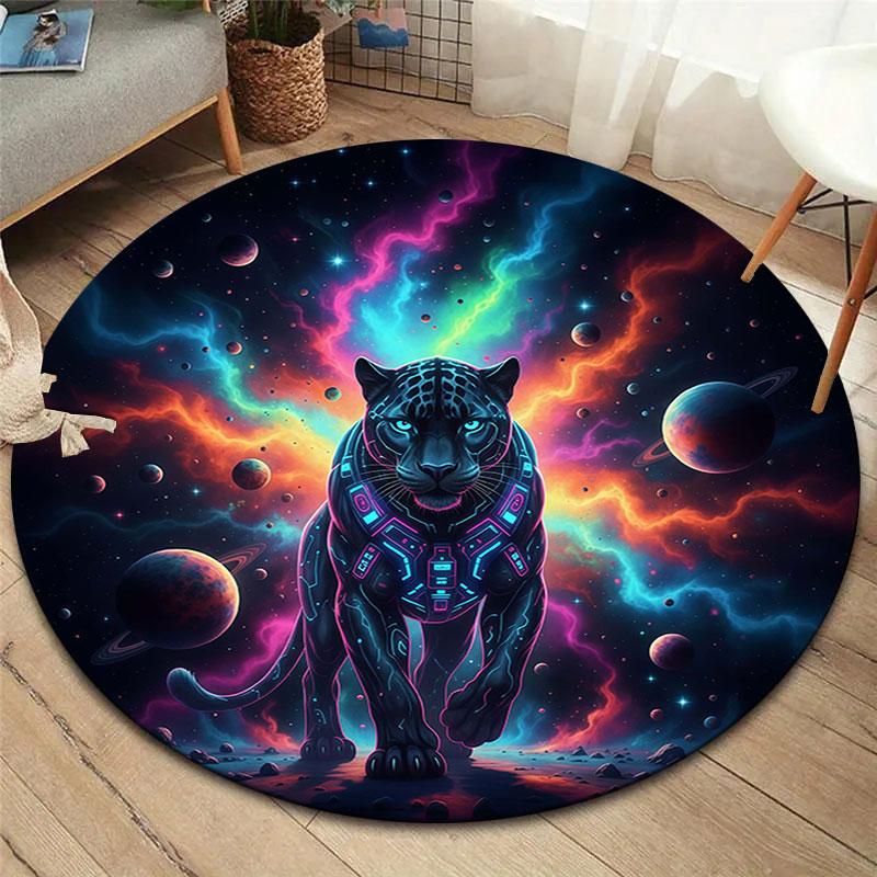 

InterstellarFuture Round Area Rug,Carpet Rug for Living Room Bedroom Sofa Playroom Decor,Non slip Floor Mat 80cmx80cm