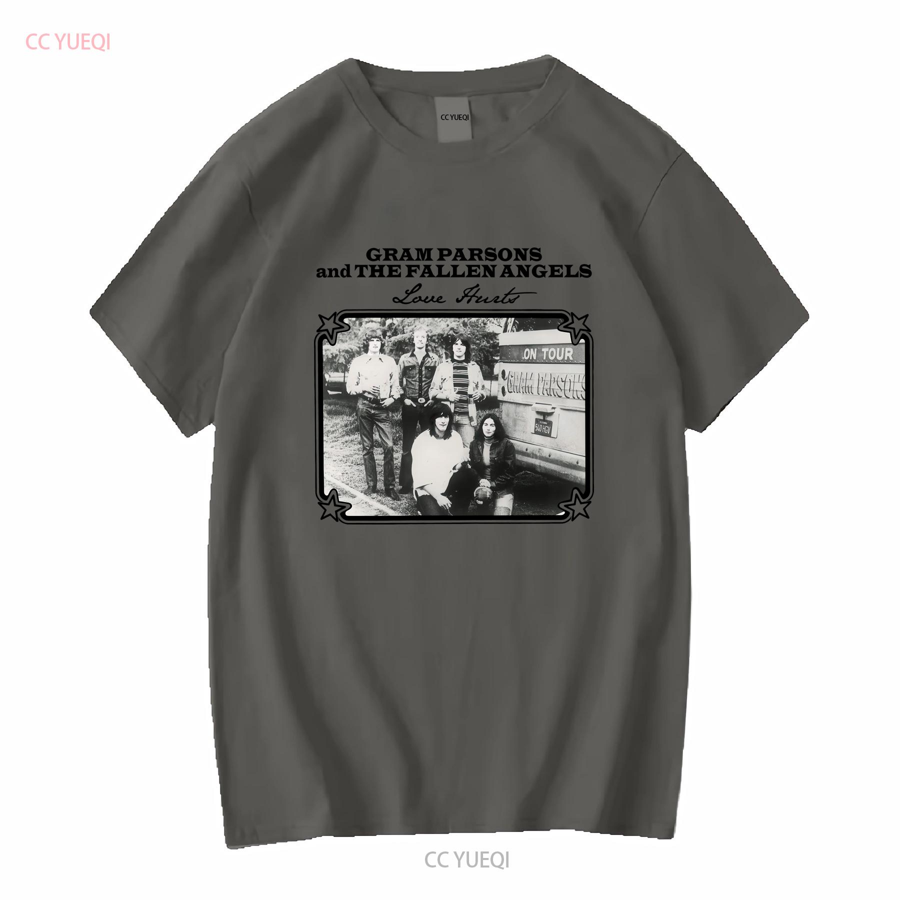 

New Popular Gram Parsons and the Fallen Angels Band For Fan T shirt SC323 vintage Washed graphic Top For Everyday Wear 4XL