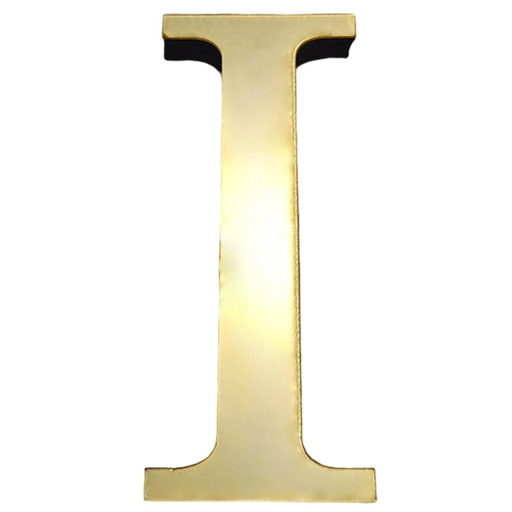 Stikere de Perete Acrilice 3D cu Litere Engleze de 20cm, Litere Decorative, Decorațiuni de Perete, Ornamente de Perete cu Alfabetul Auriu pentru Artă Murală