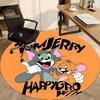 1pc Tom Jerry Office Round Area Rug, Bedroom Living Room Home Decor, Room Deco,  Offic a1016088