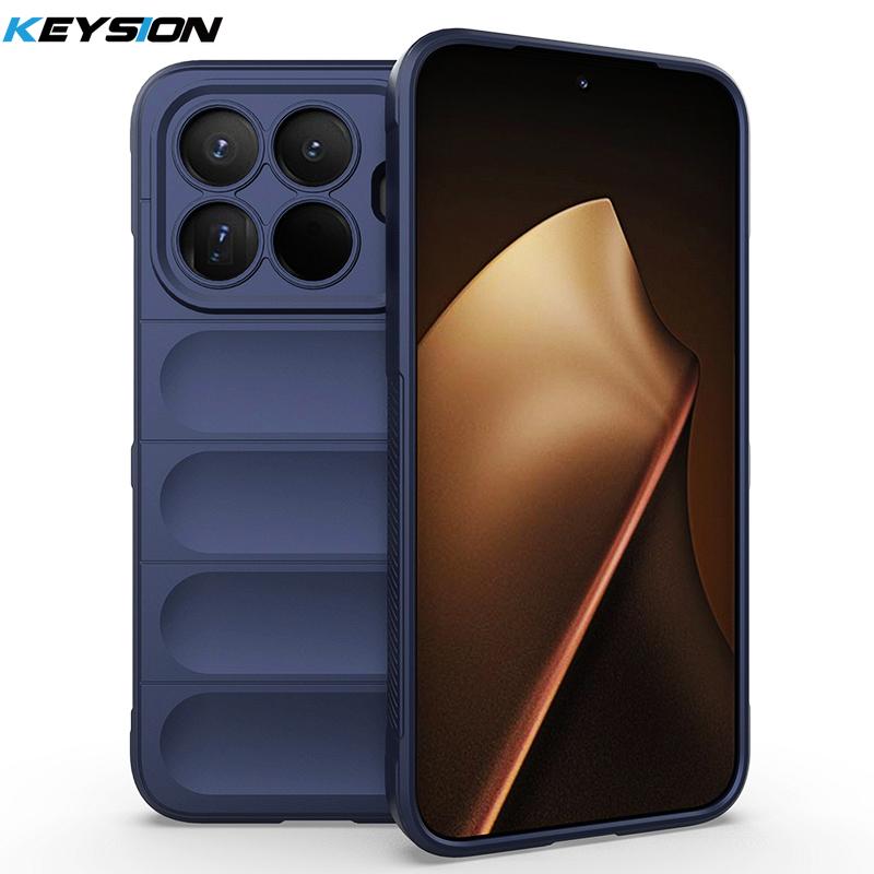 

KEYSION Надміцний Протиударний Матовий Чохол для Телефону для Xiaomi 15T Pro 5G Протиковзкий М який Силіконовий Чохол на Задню Панель Телефону для Xiaomi 15T 5G for Xiaomi 15T Pro