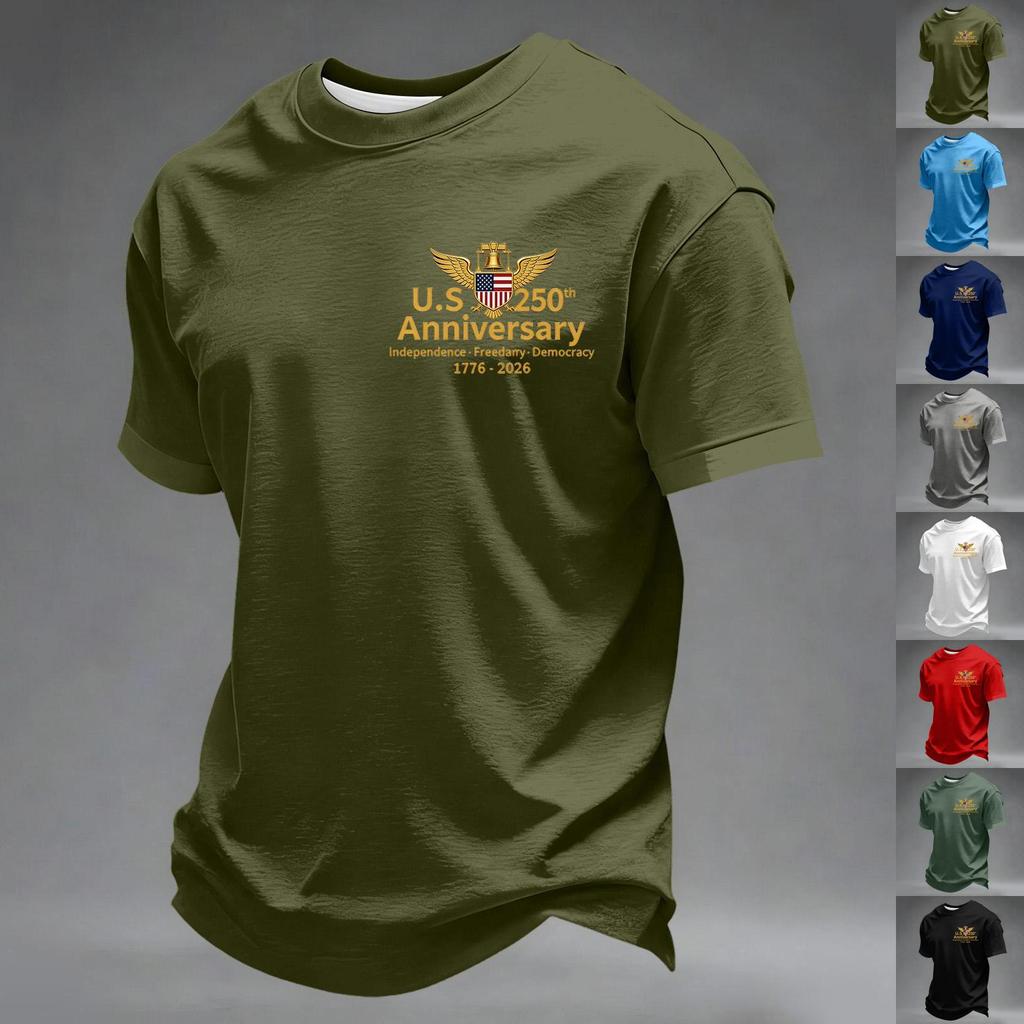 Men's Casual Day Commemorative Printed Top