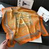 Luxury Brand Print summer Neck Tie Shawl Silk Square Scarf Women 70cm Hair Hand Wrist Headkercheif Hijab Bandana