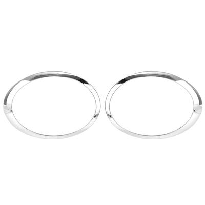 Car Front Headlight Trim Rings Bezel Cover For BMW Mini Cooper R55 R56 R57 2007-2015 51137149905 51137149906 Silver Plated