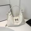 Backpack Women's Spring New Simple and Fashionable Large Capacity Bow Casual Shoulder Bag Tote Bag