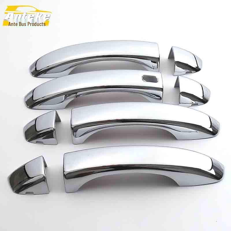ZS Bright Strip Electroplated Door Handle Armrest Buckle Decoration Sticker for Car Exterior