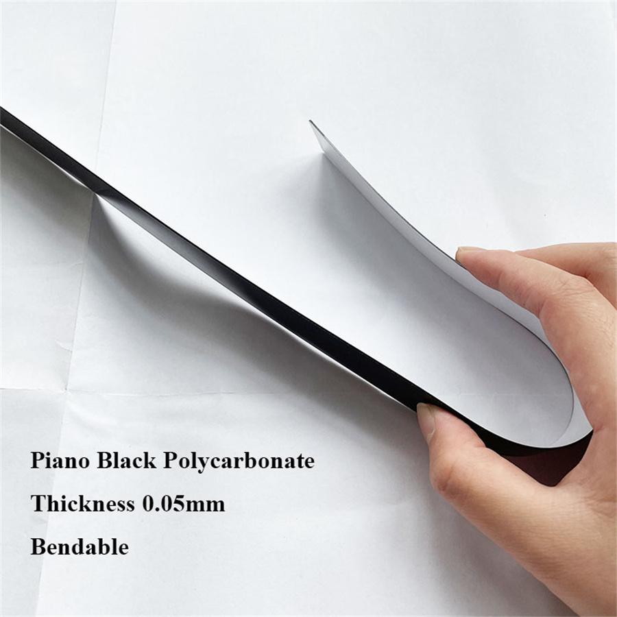 For 2007-2011 Honda CRV Window Pillar Posts Cover Door Trim Kit Piano Black 6Pcs