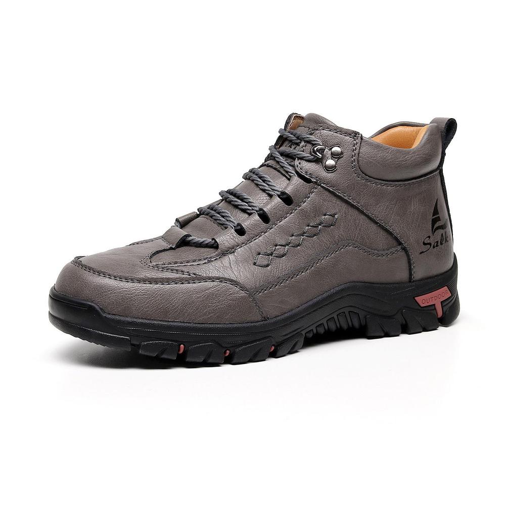 Men's Large Size Martin Boots - New Autumn/Winter Style, Outdoor Casual Handmade Short Boots for Mountaineering