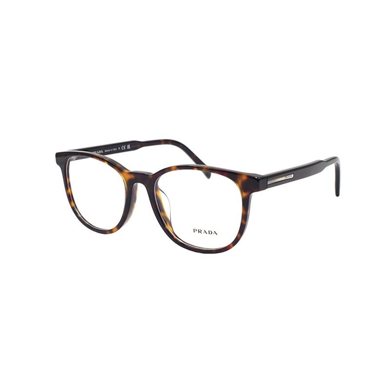 Prada [Available Prescriptions] SIGNATURE Series Round Optical Frame Men s Tortoiseshell Color