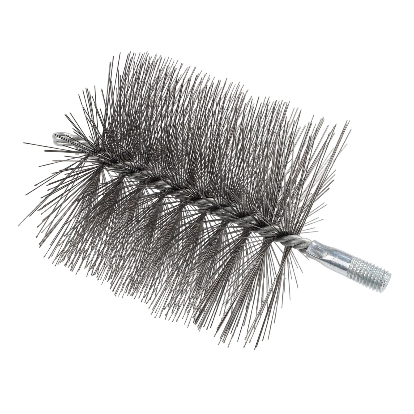 50/60/120мм Щетка для чистки из нержавеющей стали Круглая щетка для чистки дымоходных труб Стальная проволочная щетка Аксессуары для камина