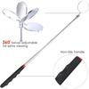Telescopic Tool LED Magnetic Inspection Mirror, Telescopic Handle 360° Rotatable for Extra Observation