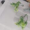 5pcs Mini Branches Stamen DIY Wreath Decorative Accessories Artificial Flower Leaves Grass Christmas Party Decoration Fake Plant