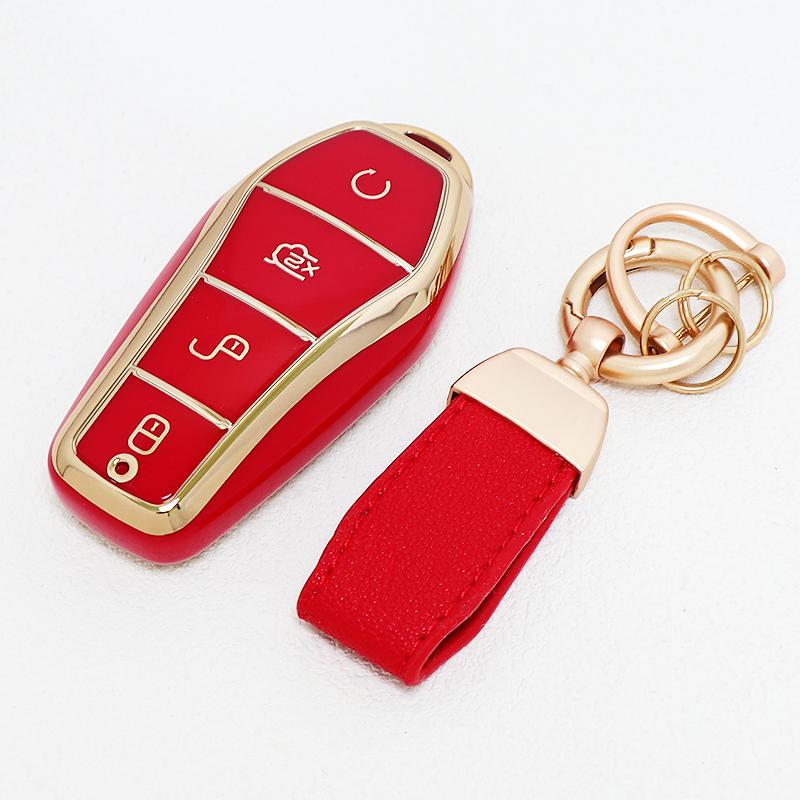 For Byd Song Pro Max Yuan Dolphin E2 Han Ev Tang Dm Qin Plus Car Key Cover Case Holder Shell Protector Auto Keyless Accessories