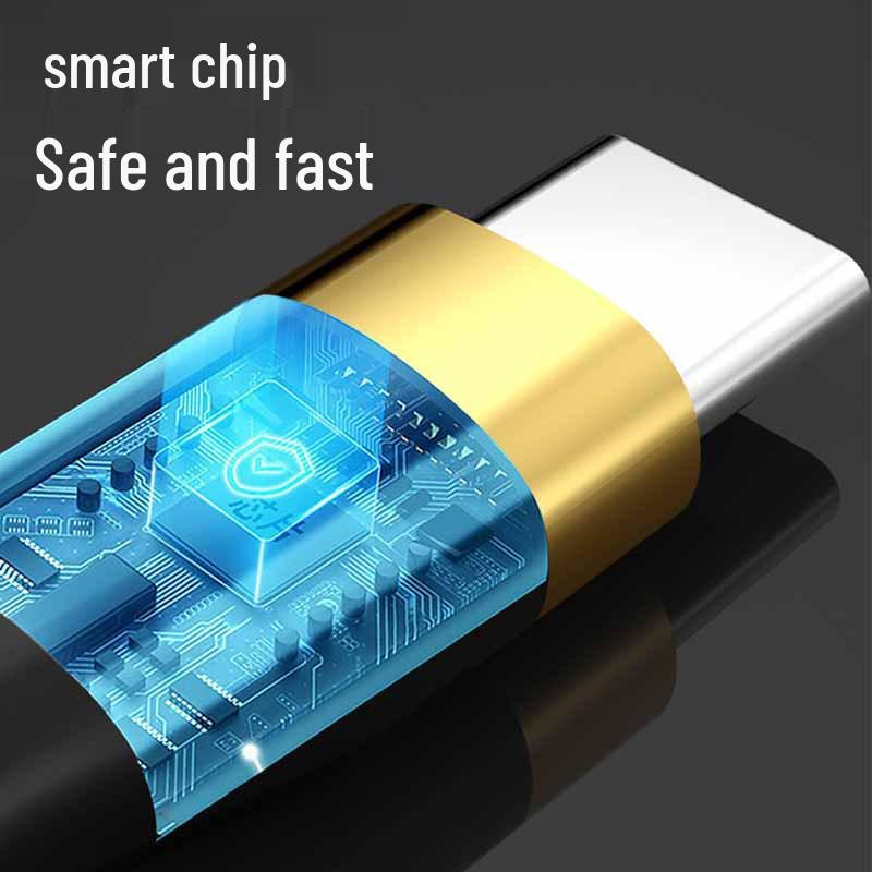 120W Fast Charging Dual Type-C Cable for Apple 15/16, Huawei Phones, Laptops - 6A Compatible.