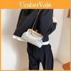 Fashionable Retro Canvas Shoulder Bag Street Style Medium Square Bag Blue Red