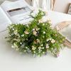 3pcs 7 Fork of Plants Jasmine Small Wild Chrysanthemum Flower Arrangement with Grass Nordic Home Decoration Pastoral Fake Flower