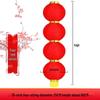 Catena di Lanterne Rosse Pieghevoli per Decorazioni Festive