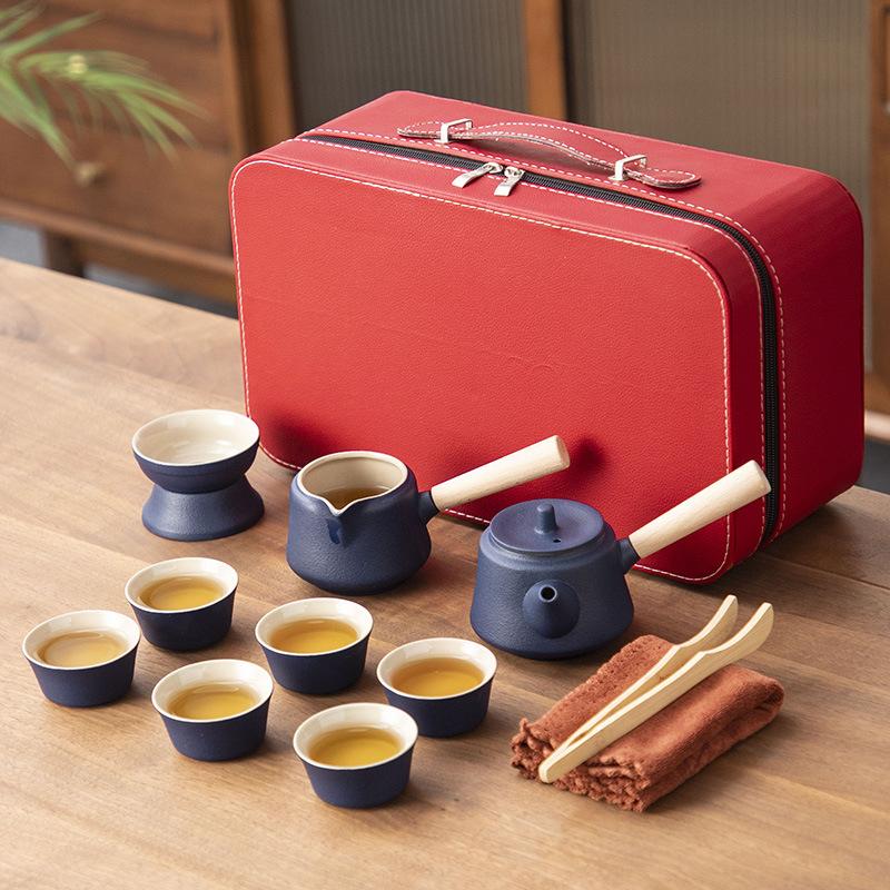 Ceramic Outdoor Camping Portable Travel Tea Set Business Company Events Wedding Gifts