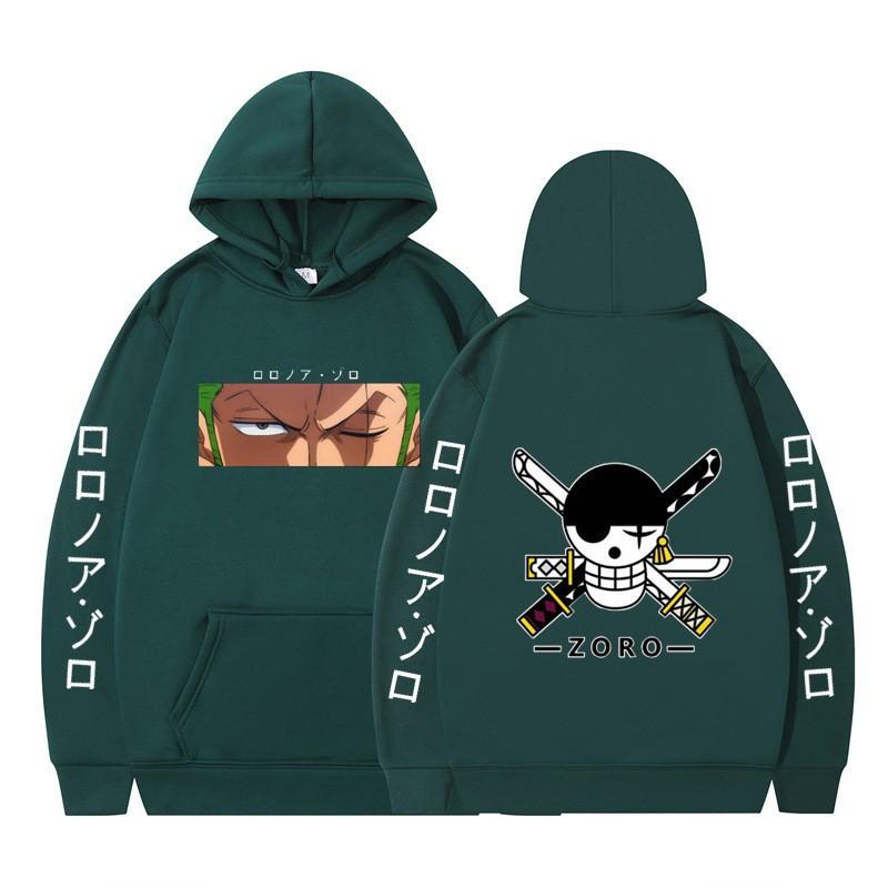 2026 Animation ONE PIECE Sauron Printed Loose Hoodie Autumn Men's and Women's Fleece Hooded Sweater New
