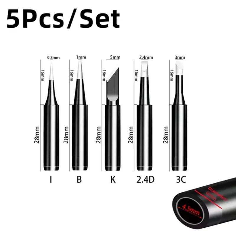5 Environmentally Friendly Constant Temperature Soldering Iron Tips Practical Universal Soldering Tips with Internal Heating