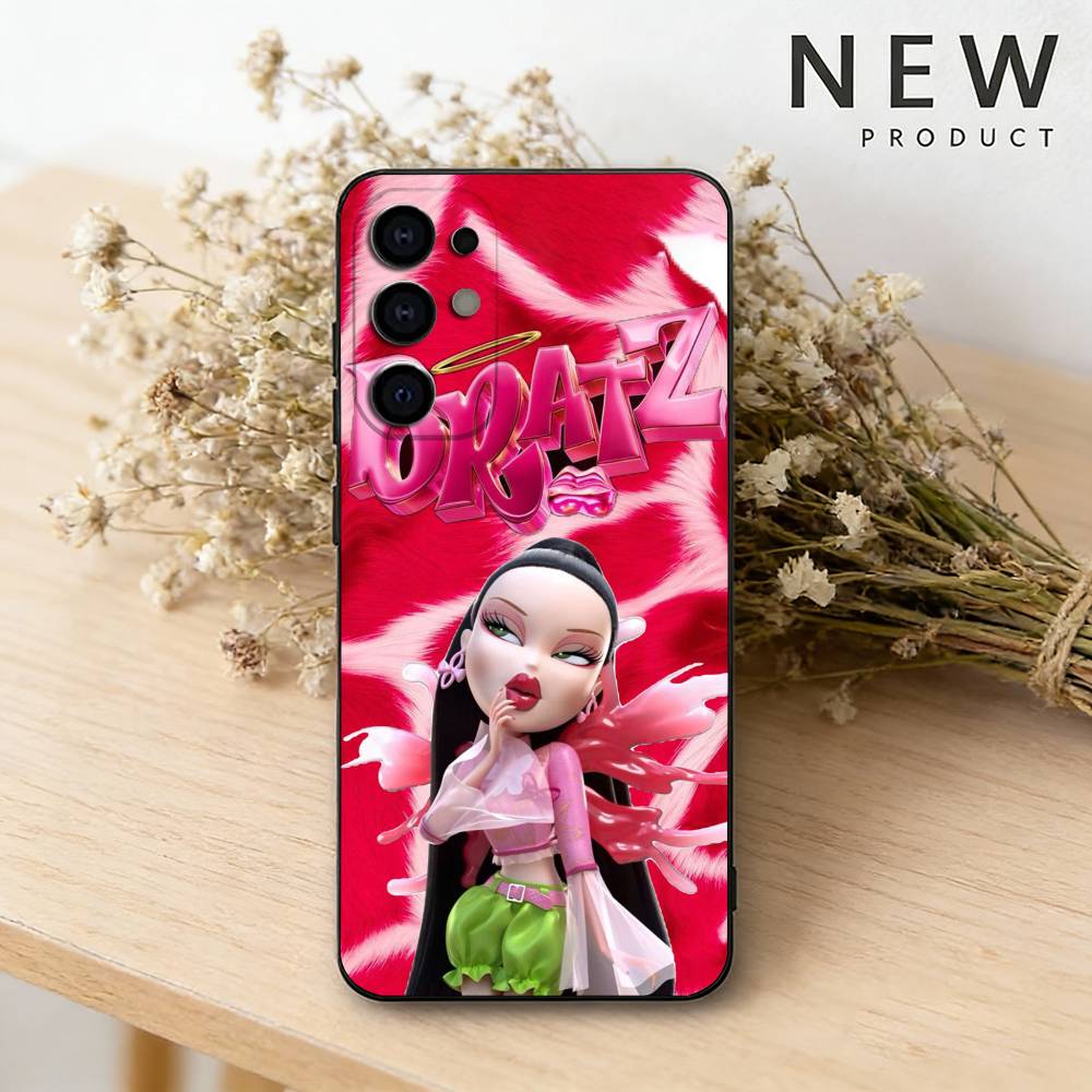 

Lovely Doll B-Bratz Phone Case For Samsung S26,25,24,23,22,21,20,30,Ultra,Plus,Fe,Lite Black Shell Samsung S225G