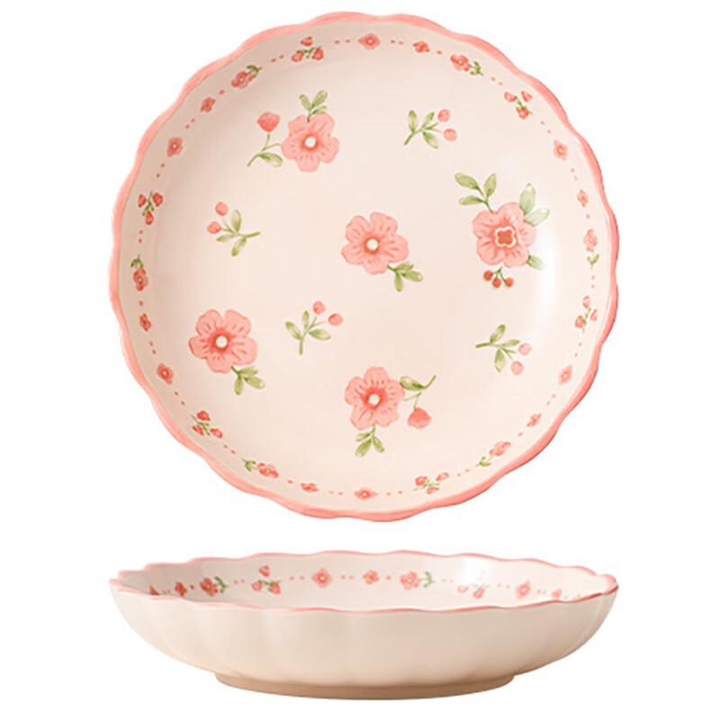 Скандинавская керамическая тарелка для закусок в форме лотоса