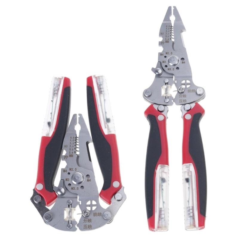 Foldable Wire Stripping Pliers with Electricity Measurement Electrician Plier 16-in-1 Multifunctional Wire Stripping