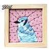 No Sew Quilt Art No-Sew Japanese Fabric Kit DIY Mosaic Kits for Adults Beginners Quilted Wall Collage Craft with Frame & Tools Kits Gifts