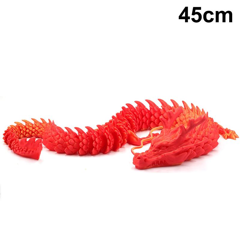 3D Printed Conjoined Dragon Ornaments, Movable Cartoon, Creative Dragon Plants, Rockery, Fish Tank Landscaping