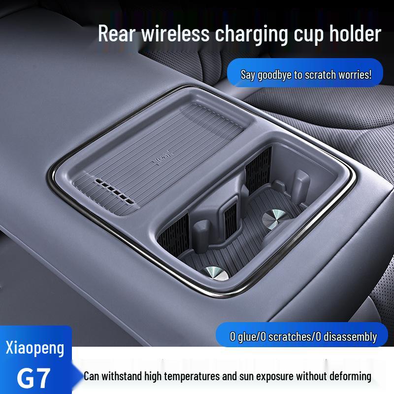 XPeng G7 Wireless Charger & Cup Holder Console Upgrade
