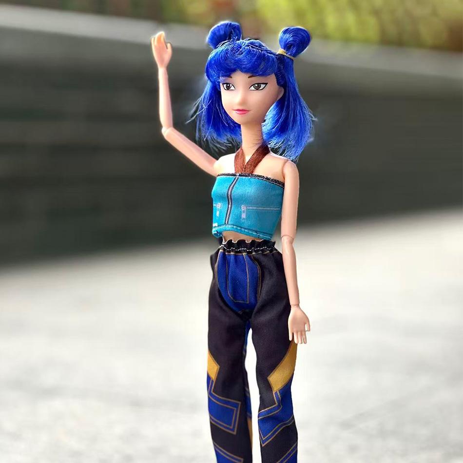 K-Pop Dämonenjäger Anime Kpop Girlgroup Zeichentrick Rumi Zoey Mira 30cm Modell Actionfiguren Puppen Mädchen Geschenk