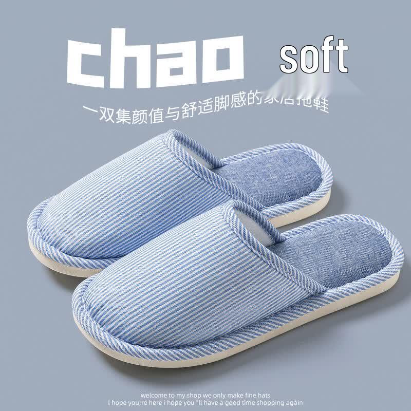 Grace Unisex Cotton Linen Slippers