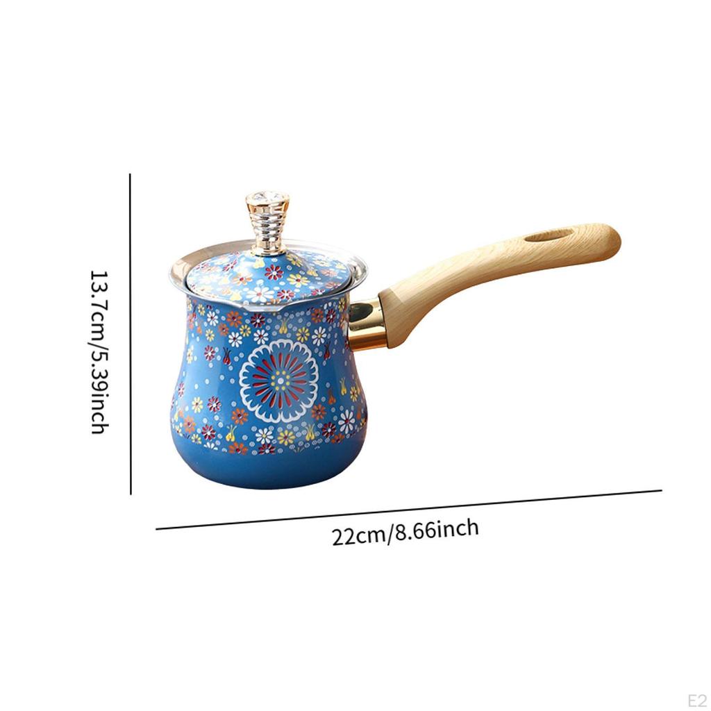 Camping Coffee Pot with Comfortable Grip And Lid for Induction Cooking