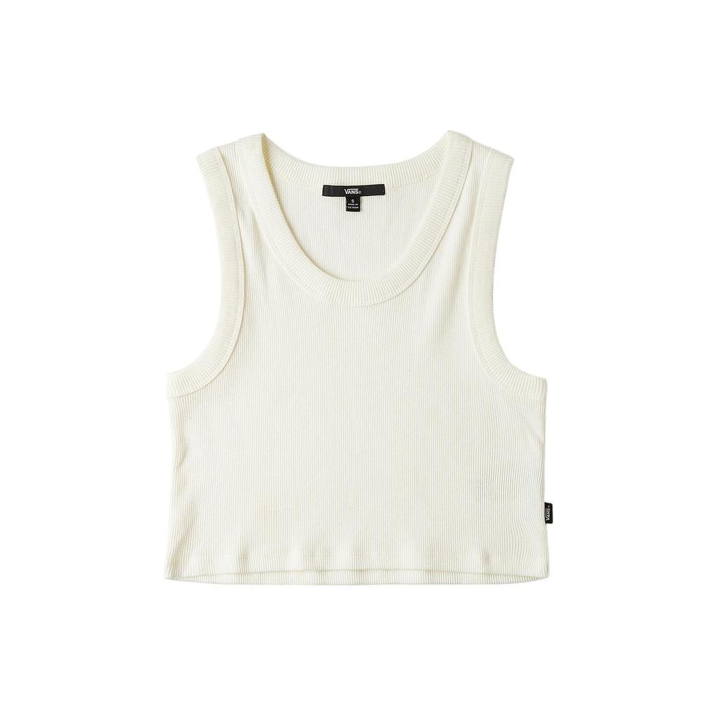 Vans Solid Color Round Neck Comfortable Sleeveless Vest Women tops Off-White VN000G3JFS8