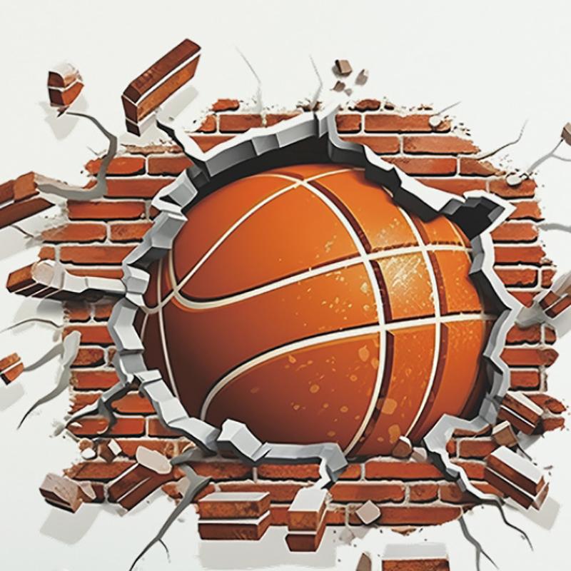 Basketball Wall Sticker Sports Boys Bedroom Art Wall Sticker Children'S Room Nursery Decoration