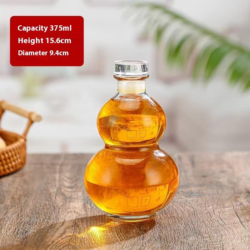 

Прозрачная бутылка для вина из высокоборосиликатного стекла в форме тыквы, термостойкое стекло, пустая бутылка с крышкой, бутылка для молочного чая, для холодного заваривания
