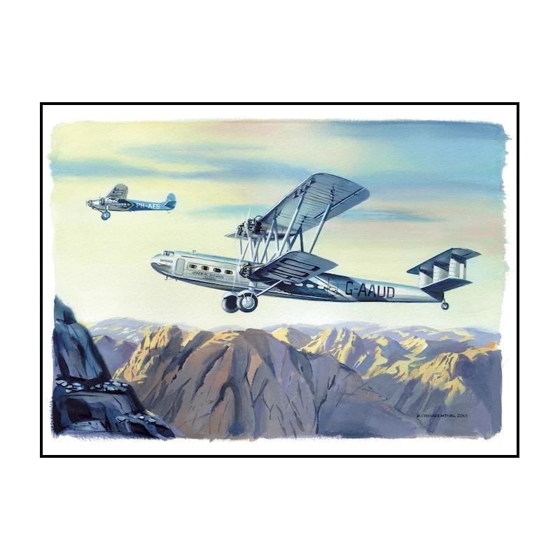 Vintage Airplane Posters and Prints Turbine Airplane Canvas Painting Wall Art Aircraft Pictures for Living Room Home Decor