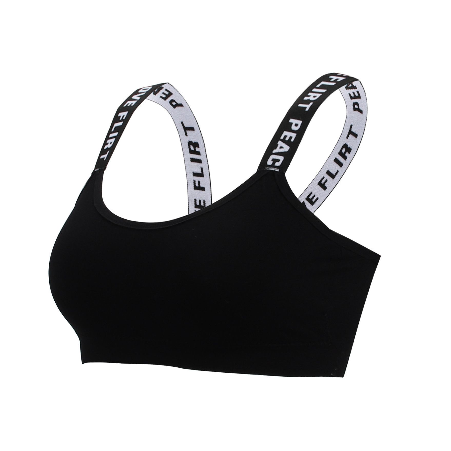 Дышащий ультратонкий жилет на подтяжках больших размеров, женский регулируемый бюстгальтер, простой натуральный непровисающий бюстгальтер со сборками S чёрный